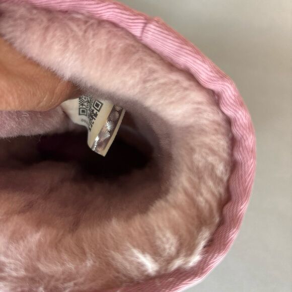 Womens UGG Boots Classic Short Pink MAU Coquette Festival Suede RARE Size 7 - Picture 10 of 12
